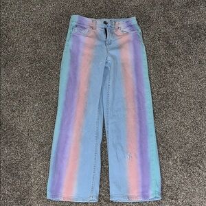 Multicolor Striped Women's Jeans